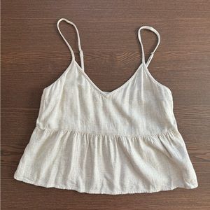 Abercrombie & Fitch linen blend tank